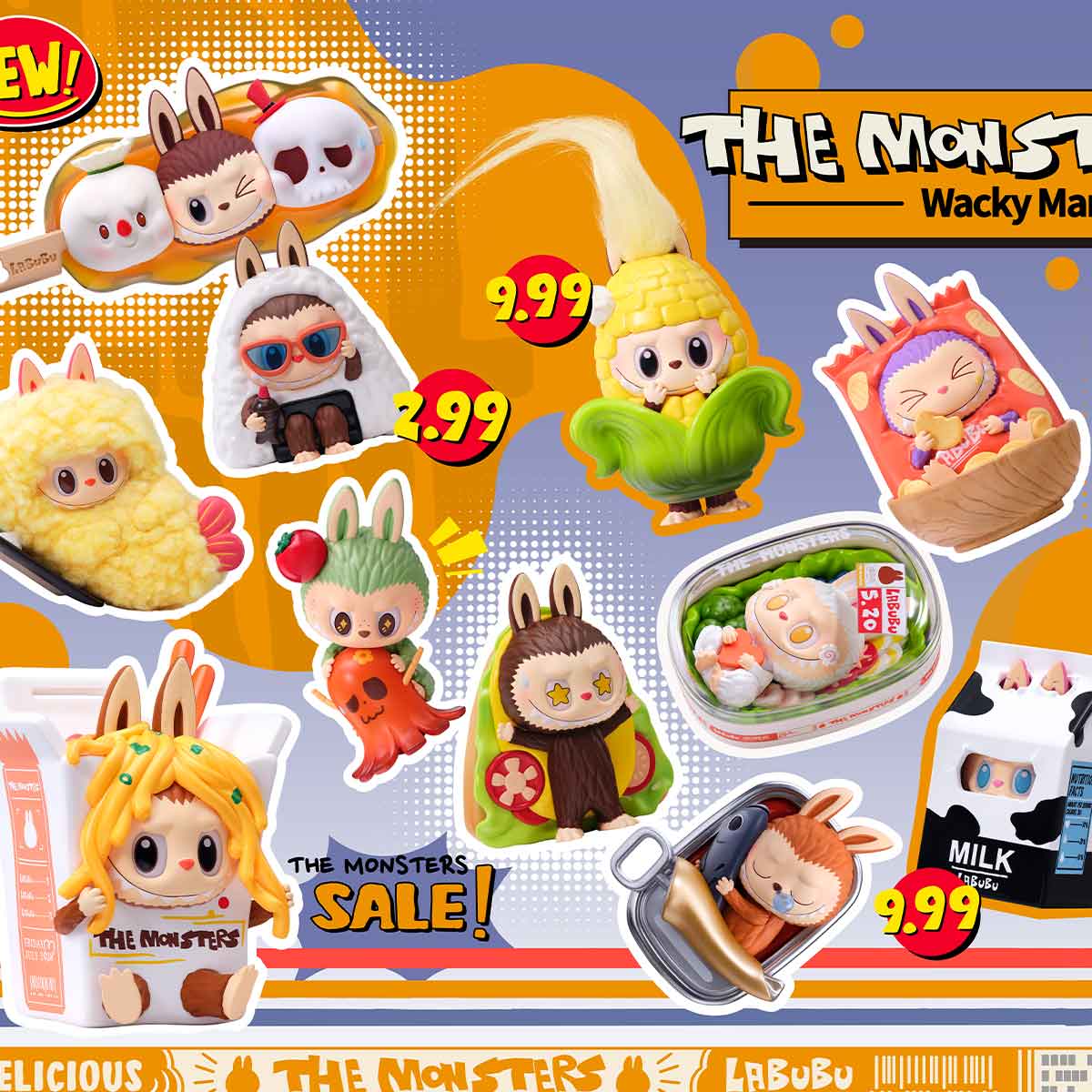 THE MONSTERS - Wacky Mart Series Figures