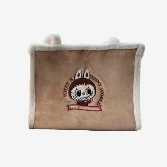Classic Bag Series - LABUBU Plush Tote Bag (Brown)